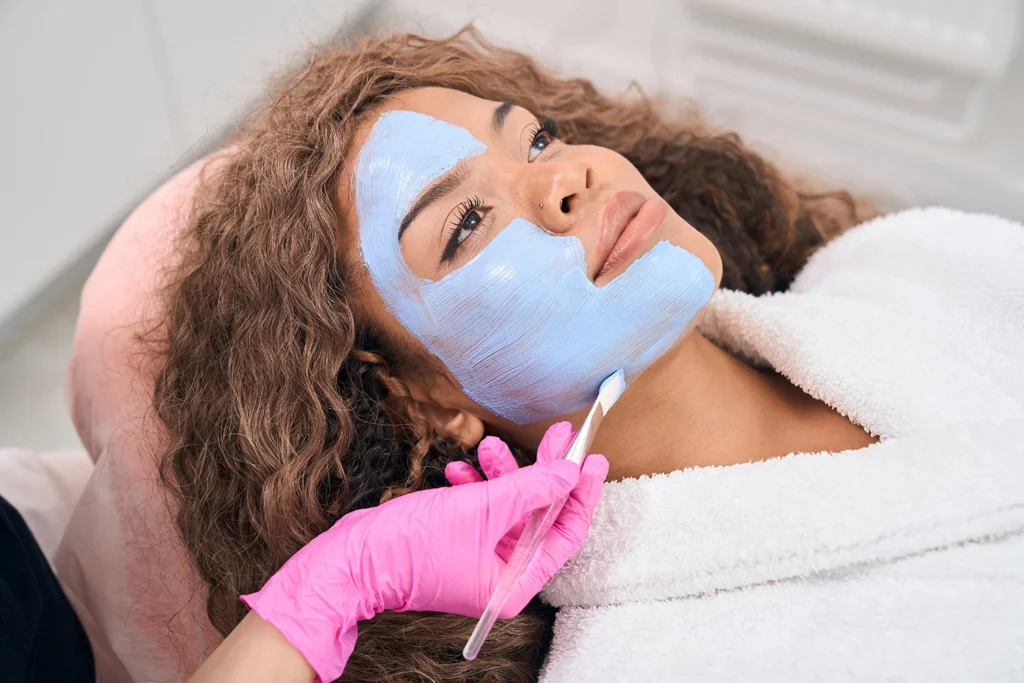 patient on an alternative facial
